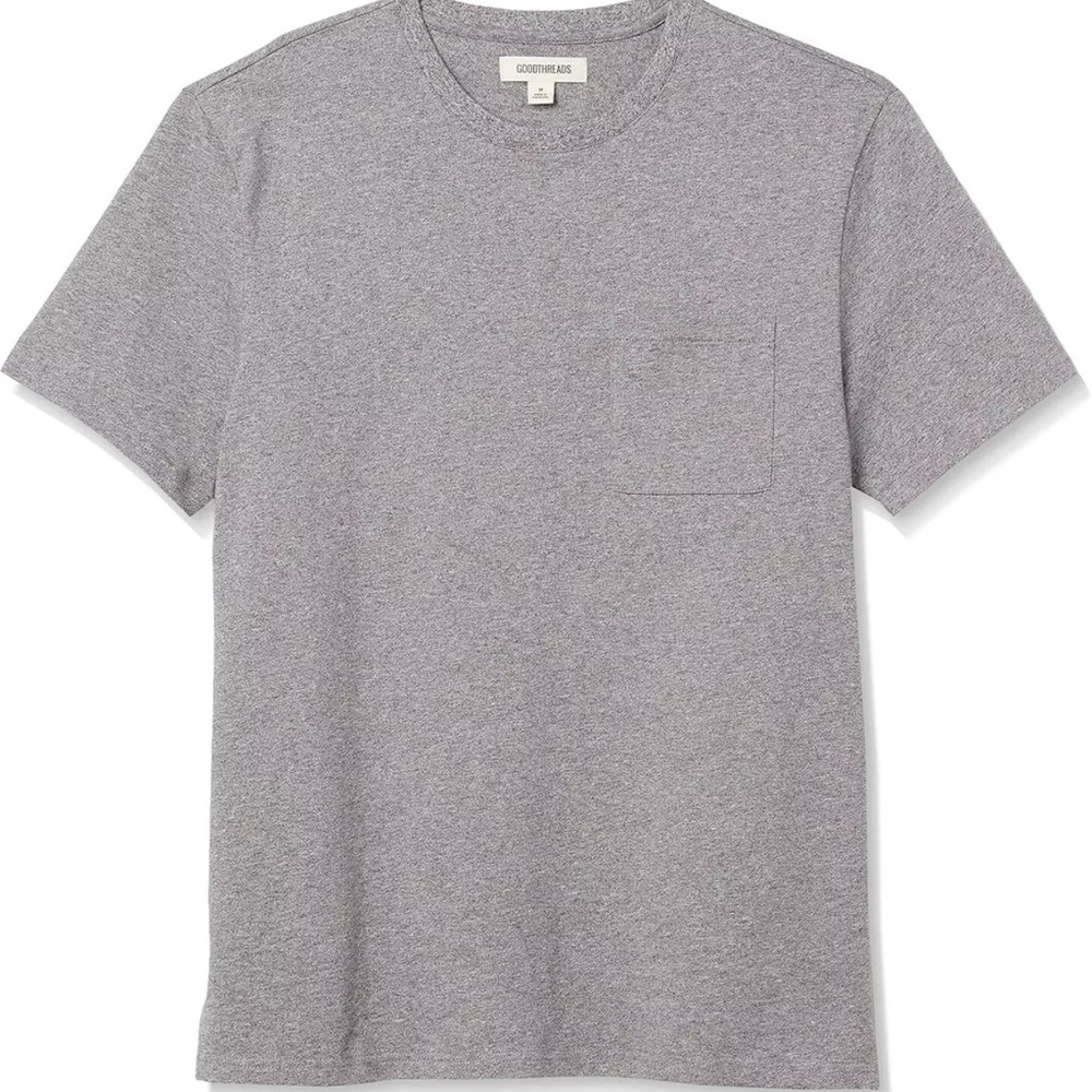 Goodthreads Men’s Heavyweight Oversized Short-Sleeve crewneck / pocket T-shirt S